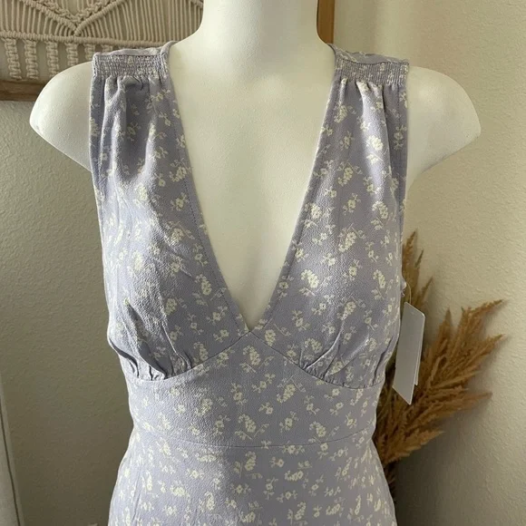 Treasure & Bond Calendar Floral Maxi Dress Size Small - Picture 4 of 16